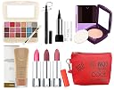 volo Stylish Beauty combo makeup set (3 Pcs Lipsticks,1 Eye Shadow, 1 Foundation,1 Eyeliner, 1 Compact, 1 Kajal, 1 Pouch) Set of 9 Pcs C12(Orange) gallery image