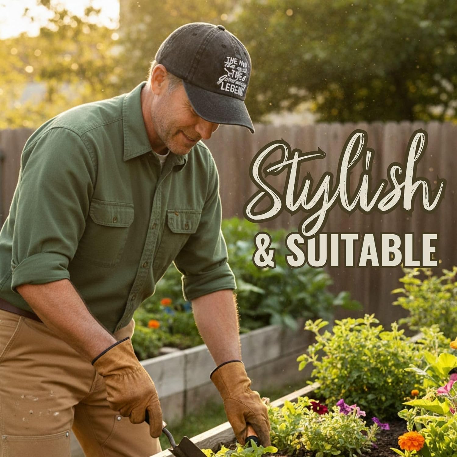InnoBeta Gardening Gifts Cap for Men, Dad, Grandpa, Him, Gardeners, Cool & Unique Garden Adjustable Embroidered Hat Gifts for People Who Like Planting on Father's Day, Birthday, Christmas - Legend - Image 2
