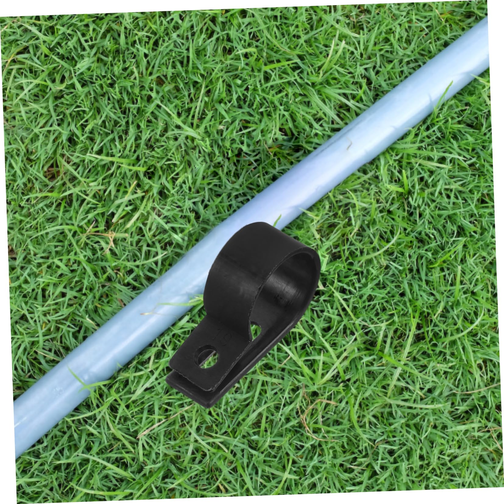 WOONEKY Abrazaderas de Cable Tipo R de Plástico Negro, 500 Piezas, para Fijar y Organizar Cables en Sistemas de Audio y Computadoras
