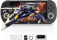Trimui Smart Pro Handheld Game Console, Retro Hand Held Video Gaming Consoles with 64G/256G TF Card, 5 inch Screen Portable - Black 64GB