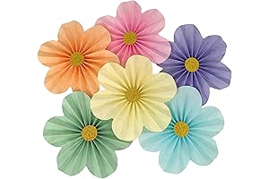 Mybbshower Pastel Paper Decorations for Wall, 12 Inch
