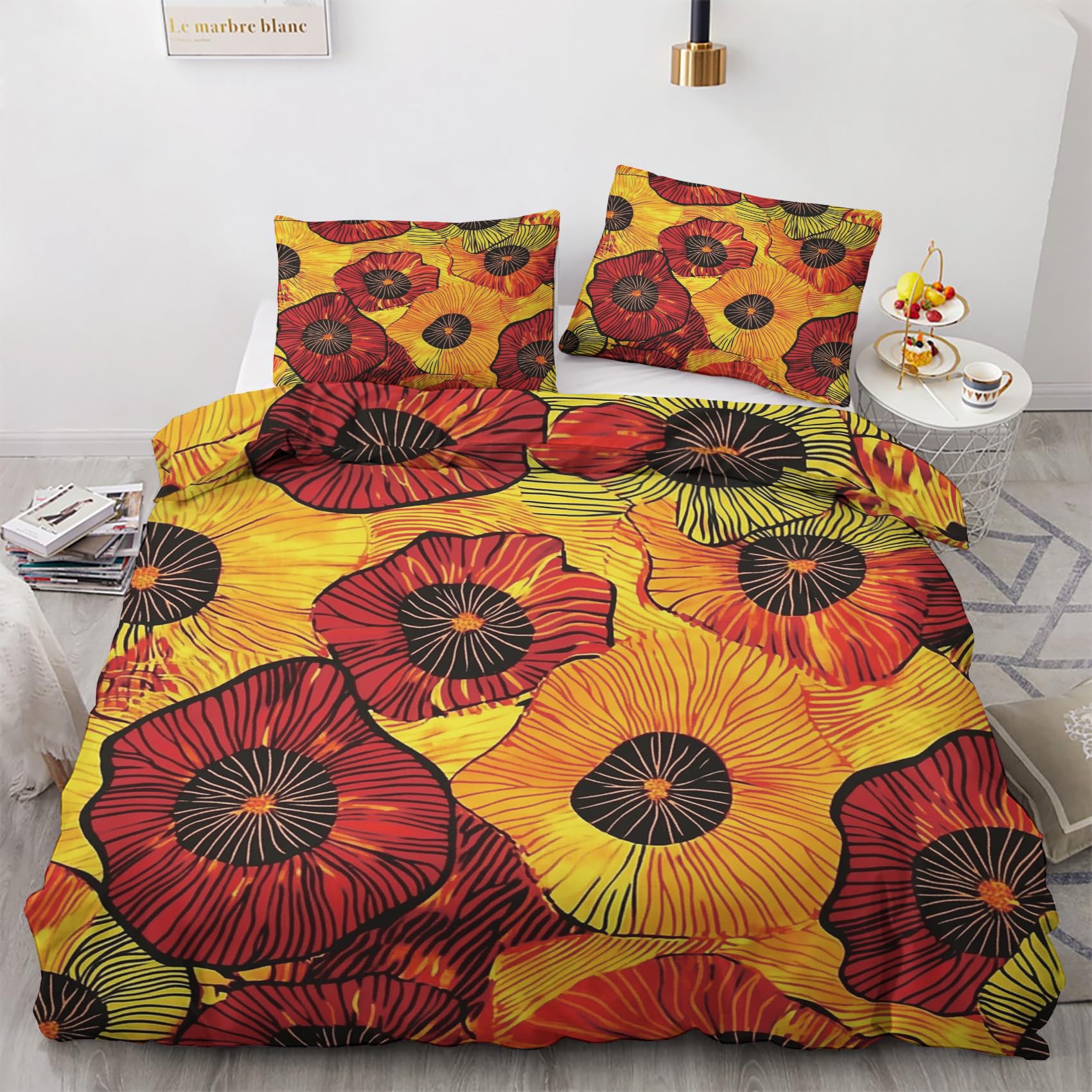 Housse de Couette 220x240 Fleurie pour une Chambre Ambiance Nature et Naturelle