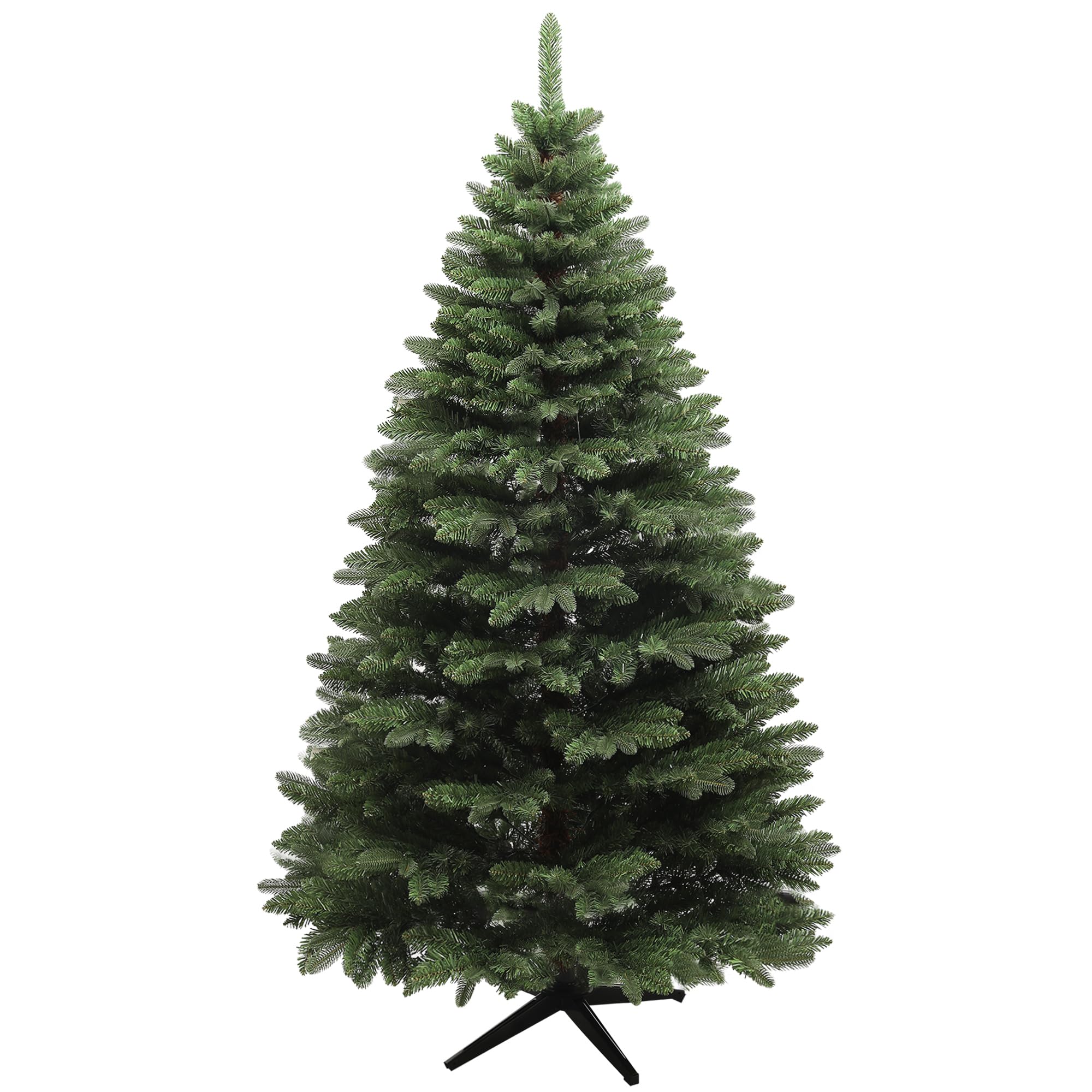 HOMCOM Albero Di Natale Artificiale Da 195 Cm Con 1838 Rami Con Base In Acciaio Per Interni Verde 93188712