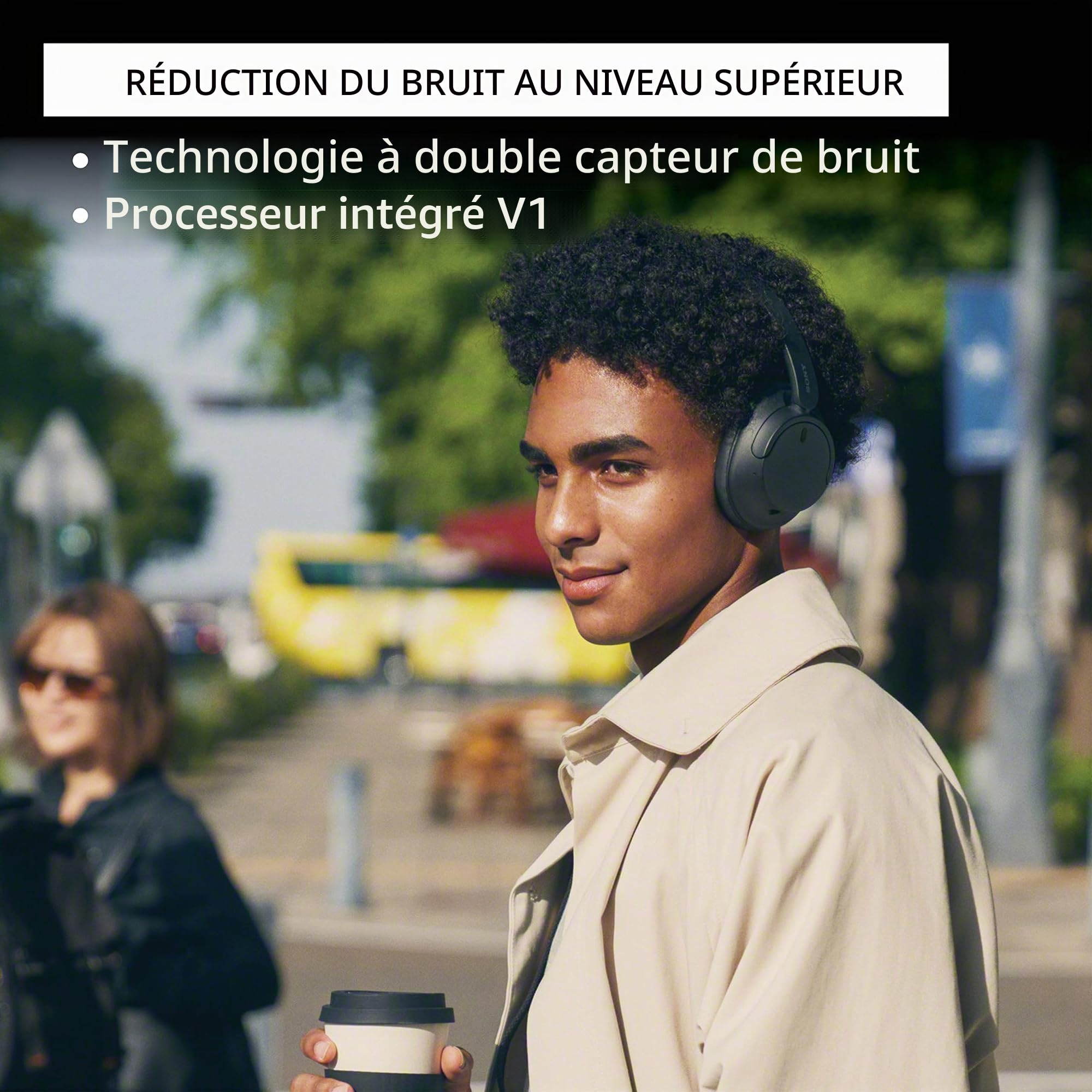 Sony Casque sans Fil WH-CH720N avec Noise Canceling, Noir (Version Nationale)