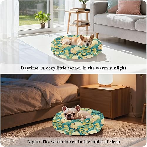 Miniatura 4 de Green Cute Capybaras Warm & Soft Pet Dog Bed fluffier Calming Bed for Medium Size Pets Supplies Camas para mascotas Grandes