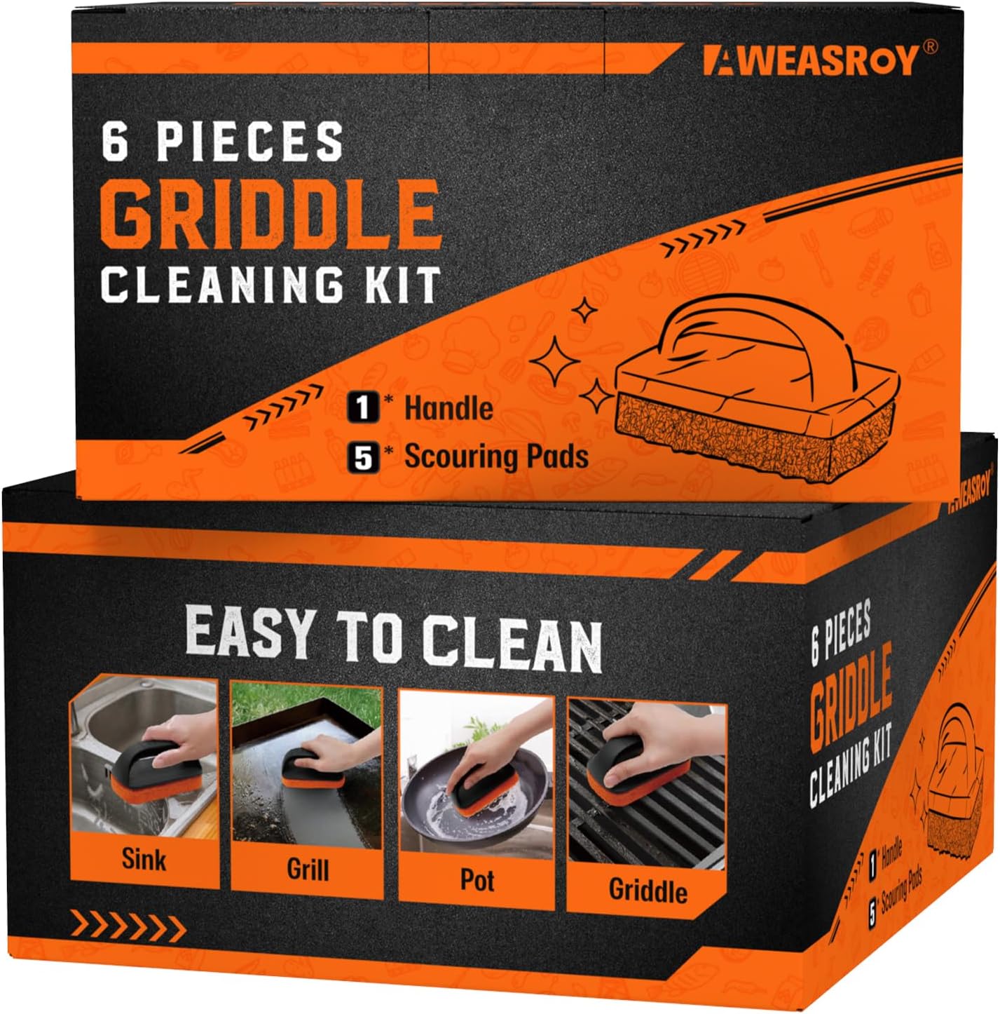 SHINESTAR 12Pack Griddle Cleaning Kit Replacement for