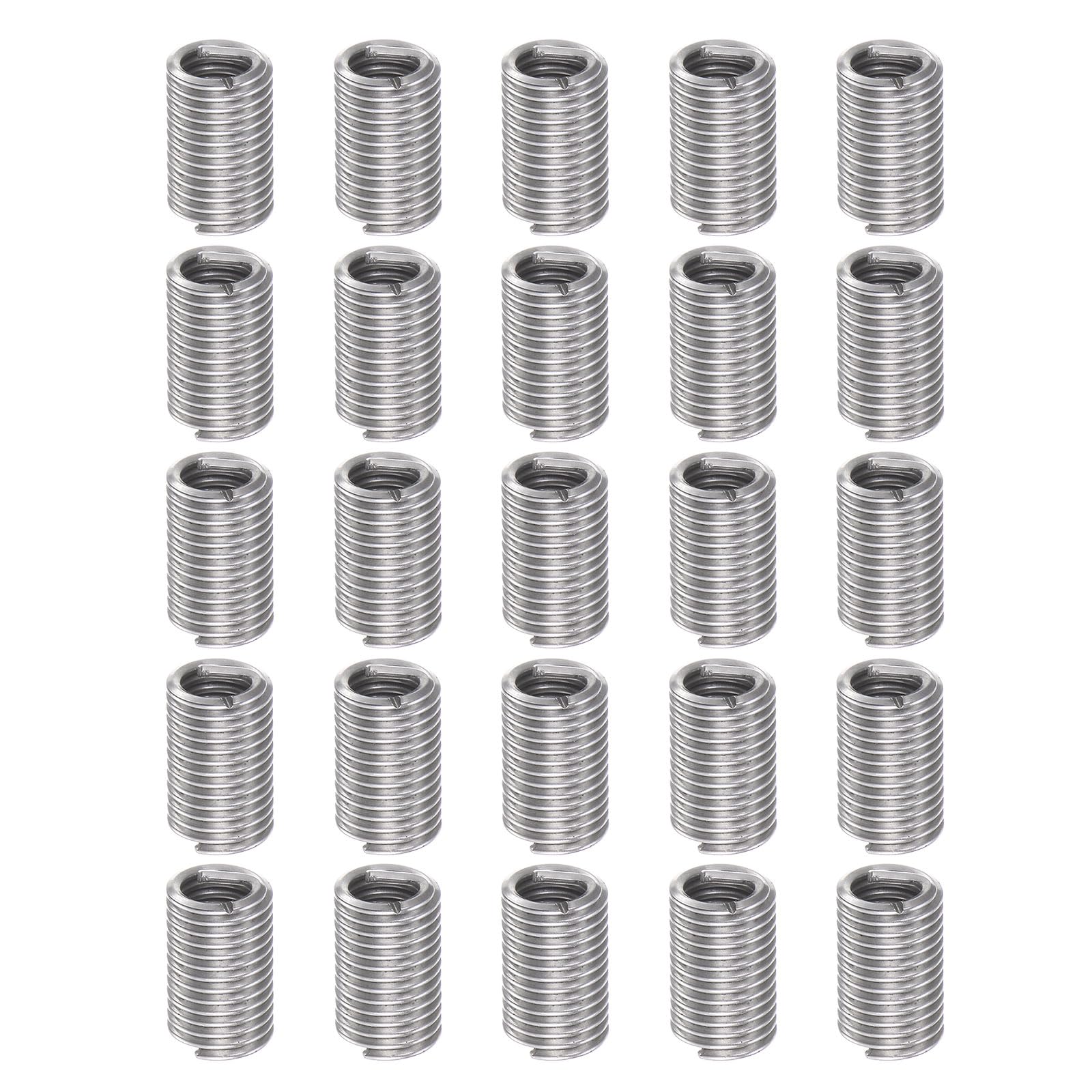 QUARKZMAN Inserti Filettati 8-32 UNC 3,0D 12,6mm Manicotto Elicoidale Acciaio Inossidabile 304