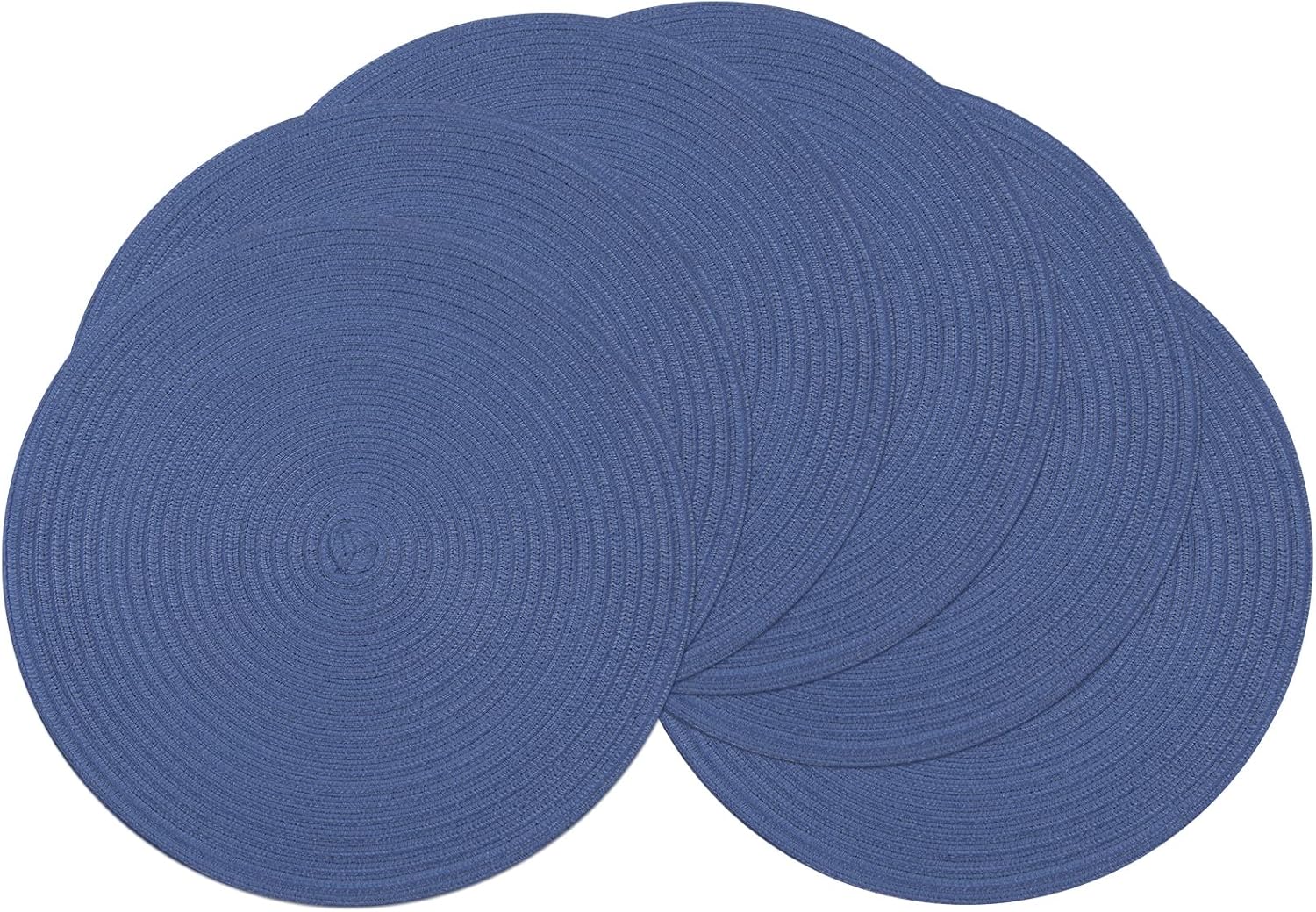 SHACOS Round Placemats Set of 6 Washable 15 inch Round