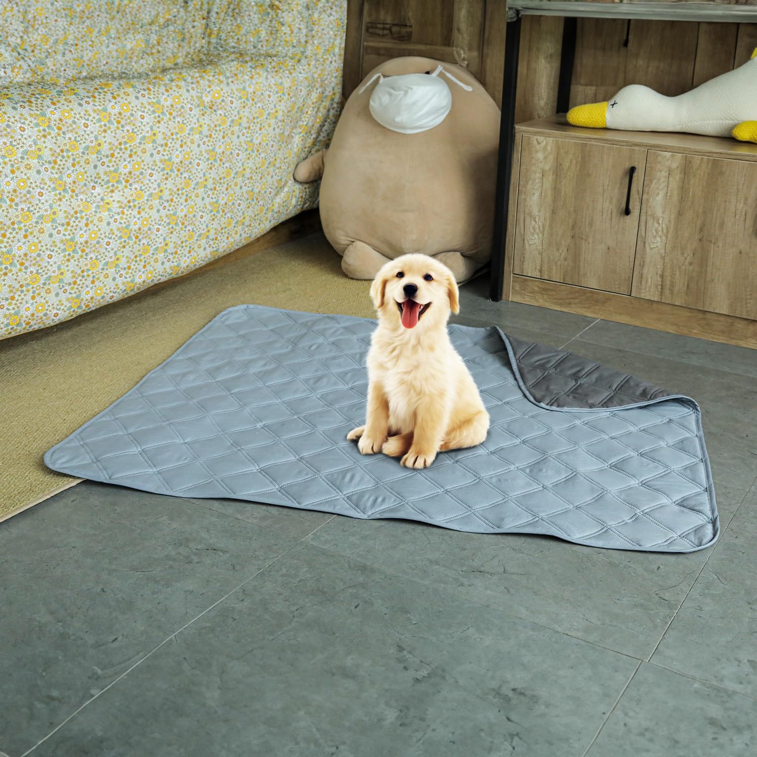 Waterproof and Anti-Slip Dog Bed Cover Rug Pads for Couch Protection Reuseable Mattress Protector Furniture Sofa Bed Cover Dog Bed Blanket Multiple Sizes, Machine Washable
