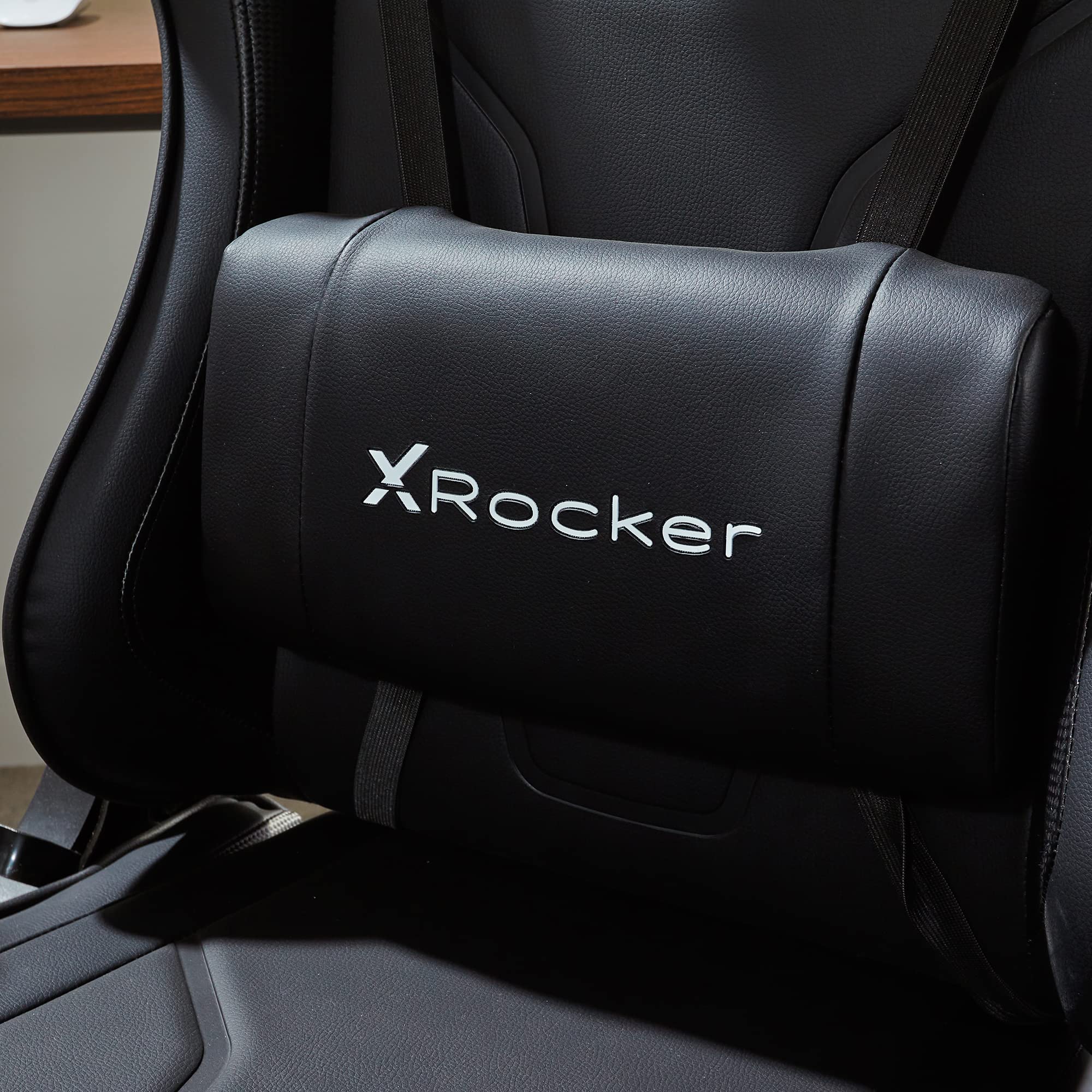 X Rocker Agility Esports - Gaming Bürodrehstuhl mit Komfortkissen für Erwachsene - Carbon Schwarz