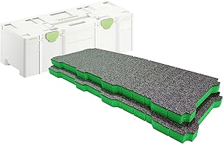 Shadow Foam Systainer SYS3 XXL Foam Inserts [Twin Pack] Cut and Peel Foam Inserts for Festool and TANOS SYS3 XXL Systainers | Tool Organisation, Kaizen, 5s, Tool Storage & Storage Boxes (30mm, Green)