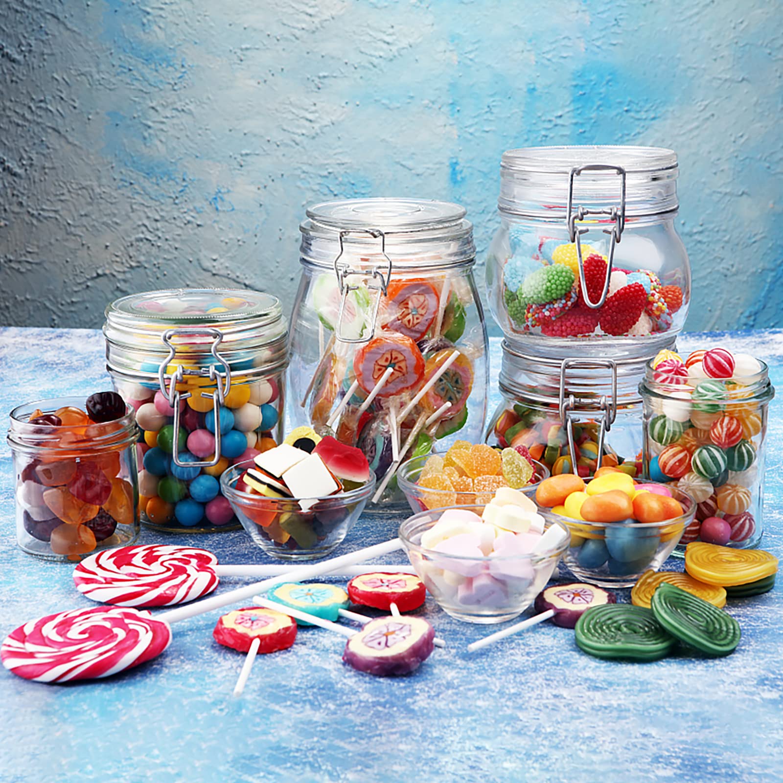 Kit di 300 bastoncini per cake pop, 100 bastoncini per lecca-lecca da 15,2 cm, 100 fascette dorate, 100 sacchetti trasparenti per lecca-lecca, caramelle, cioccolatini e biscotti