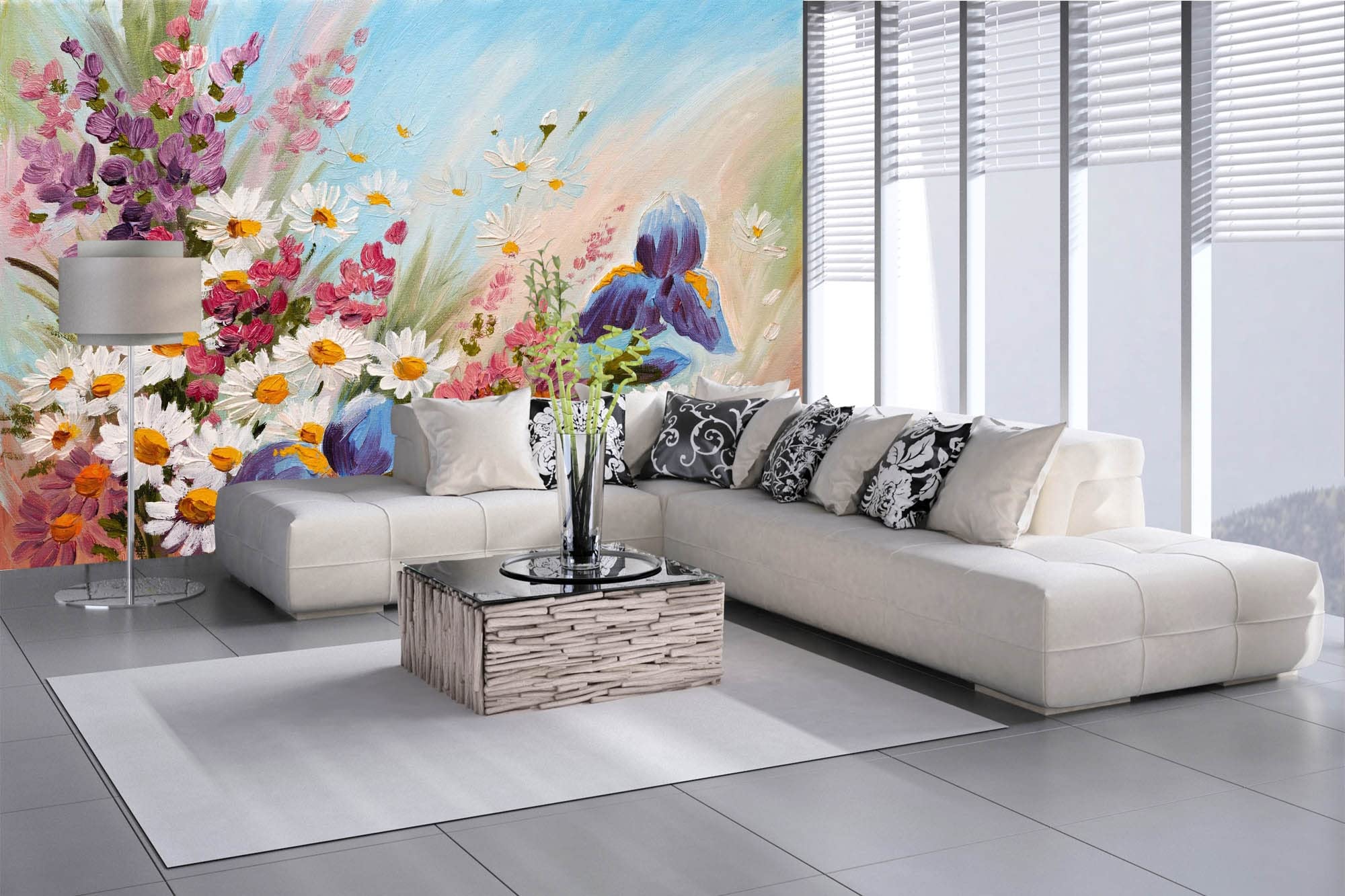 DIMEX LINE Non-Woven Photo Wallpaper Oil Painting 375 x 250 cm - Non-Woven Wallpaper, Wall Mural, Wall Pictures - Wallpaper for Living Room, Bedroom, Office, Kitchen