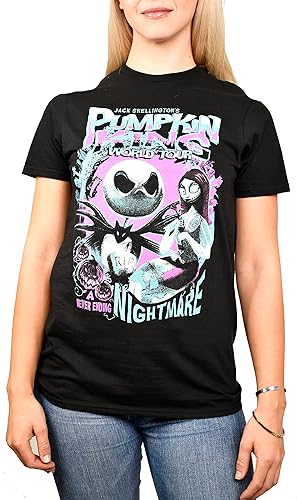 Miniatura 3 de Disney Nightmare Before Christmas Jack Skellington Nightmare King World Tour Camiseta