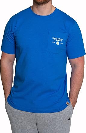 Carhartt Men's Relaxed Fit Heavyweight Short-Sleeve Pocket Logo Graphic T-Shirt