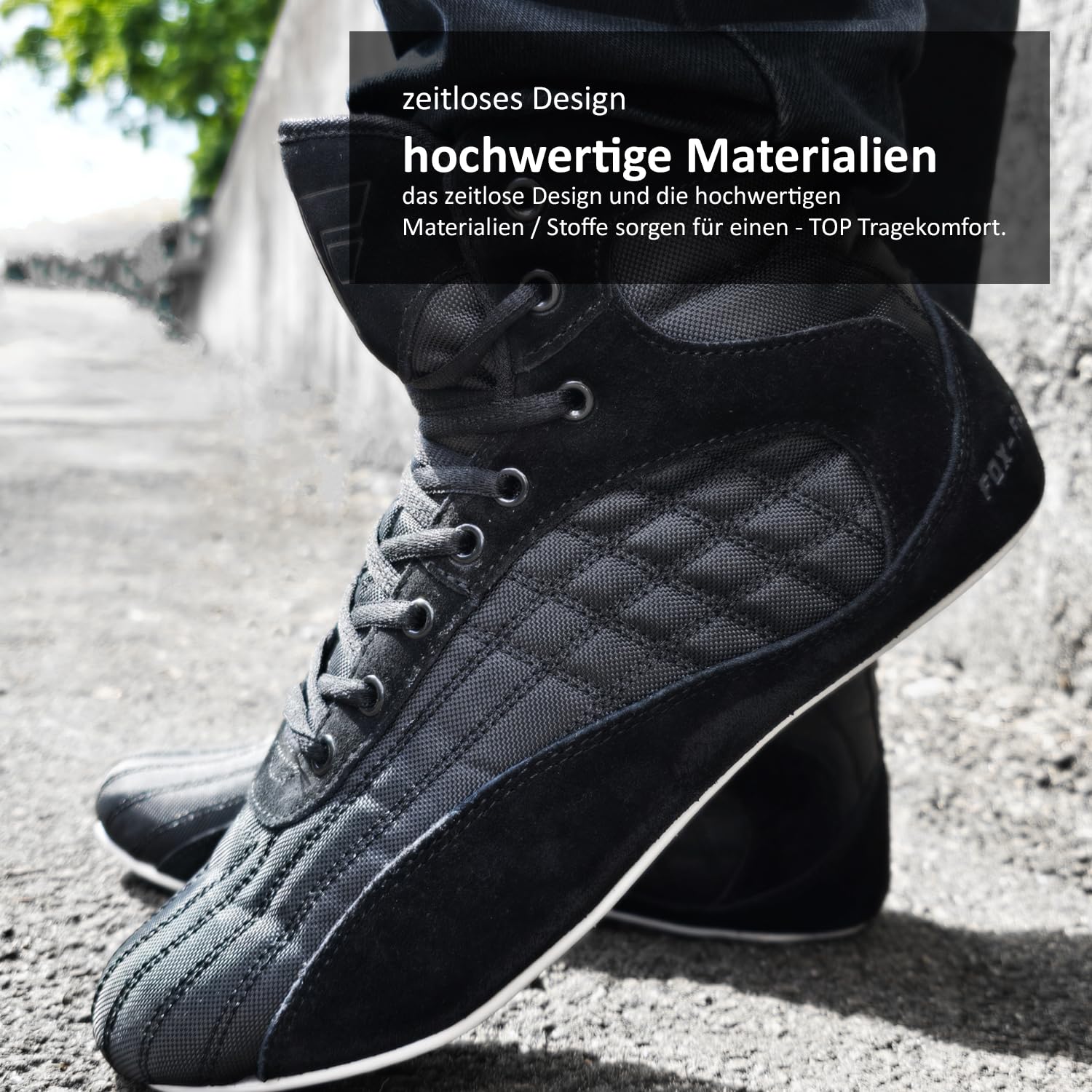 Zapatills de FOX-FIGHT para deportes de lucha, rings, fitness, color Negro, talla