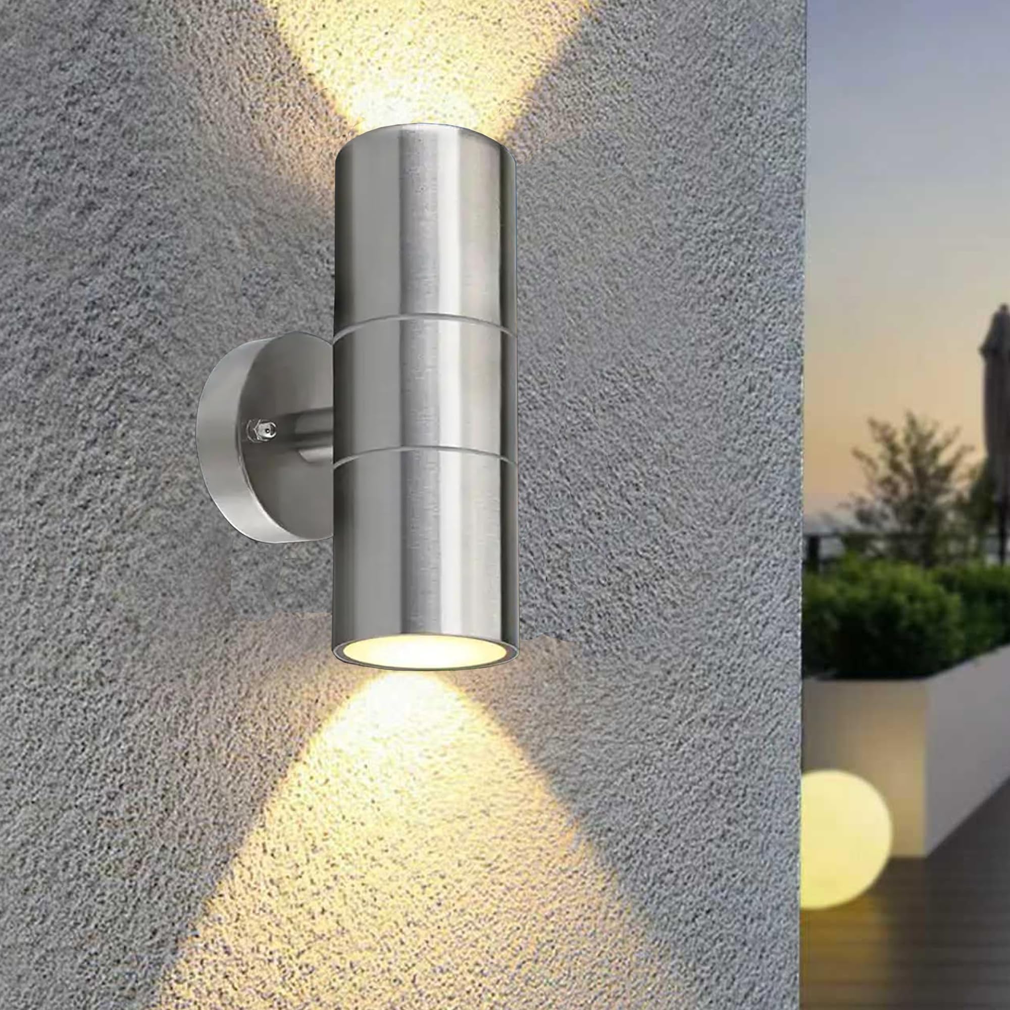 Outdoor Wall Lights, IP65 Waterproof Up and Down Lights Exterior Outside Lights Wall Sconce Rated Security Outdoor Light for Garden, Balcony, Porch, Front Door, Garage (1 Pack)