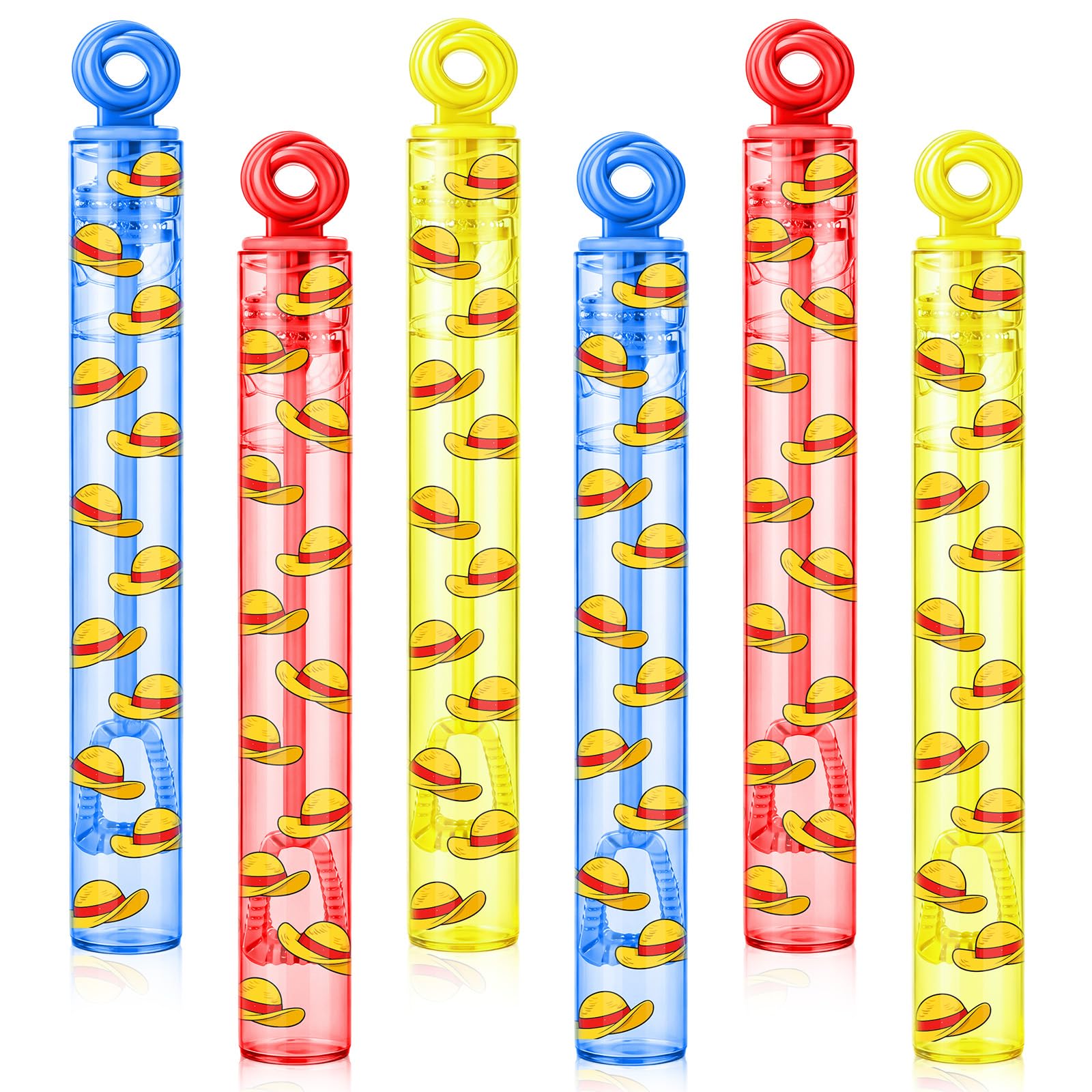 Rotatingpals 20 Pcs Straw Hat Bubble Wands Straw Hat Party Favors — image 1