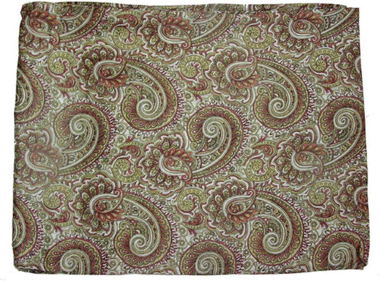 Wyoming Traders Wild Rag Paisley Brass Bronze Scarf, 34.5 inch by 34.5 inch Square