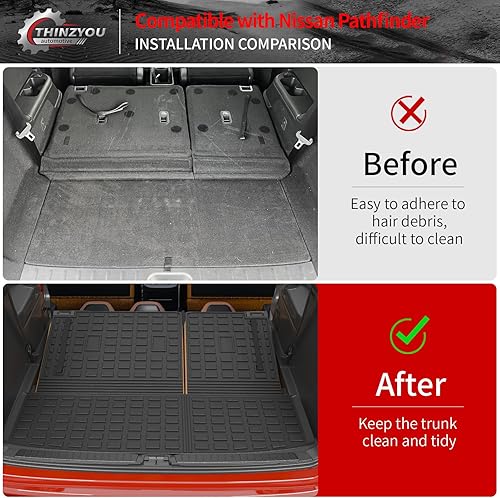 Miniatura 2 de alfombra de carga para maletero, protector de cubierta de elastómero termoplástico (alfombra para maletero con alfombra para respaldo)