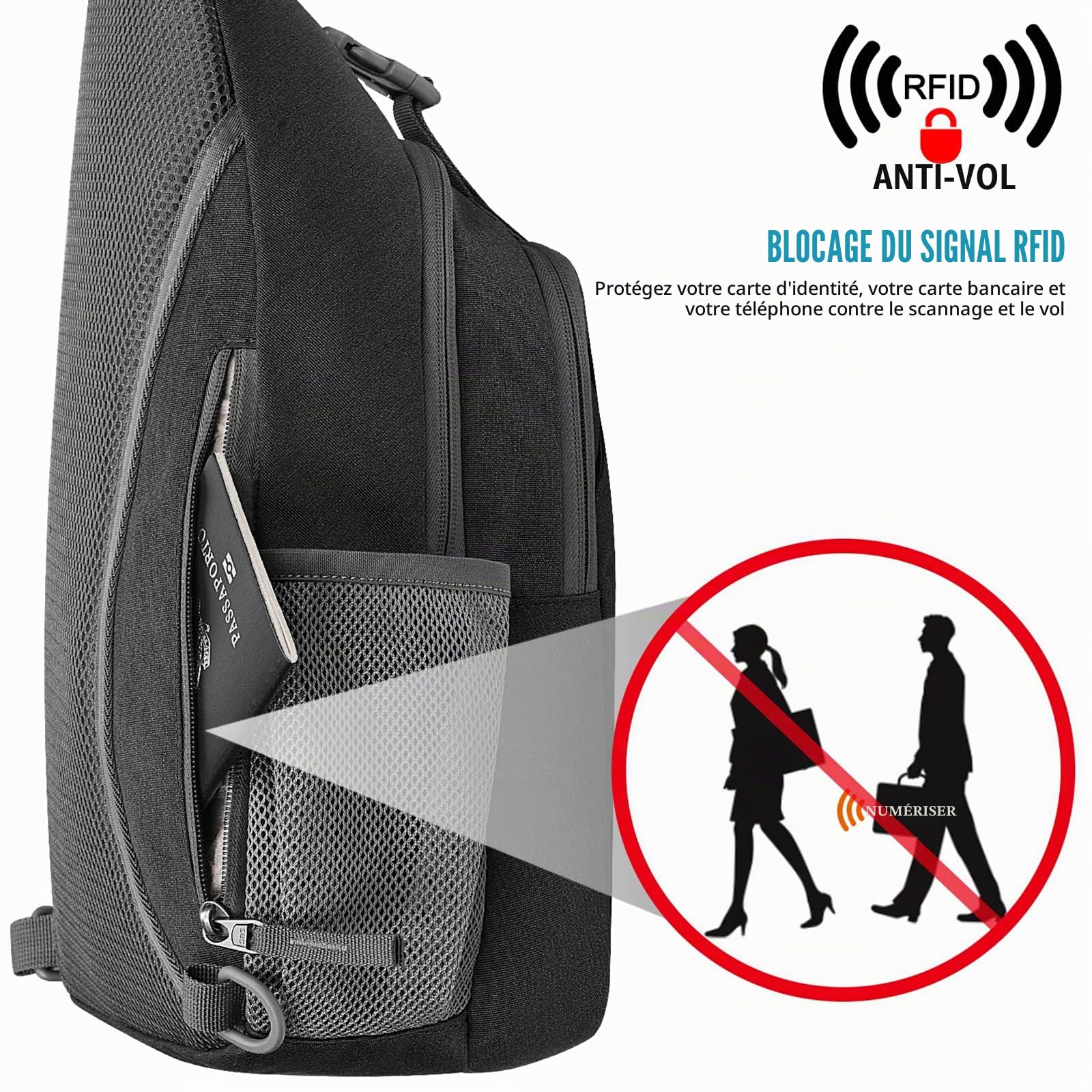 G4Free G4free Sacs à bandoulière Mixte (lot de 1)