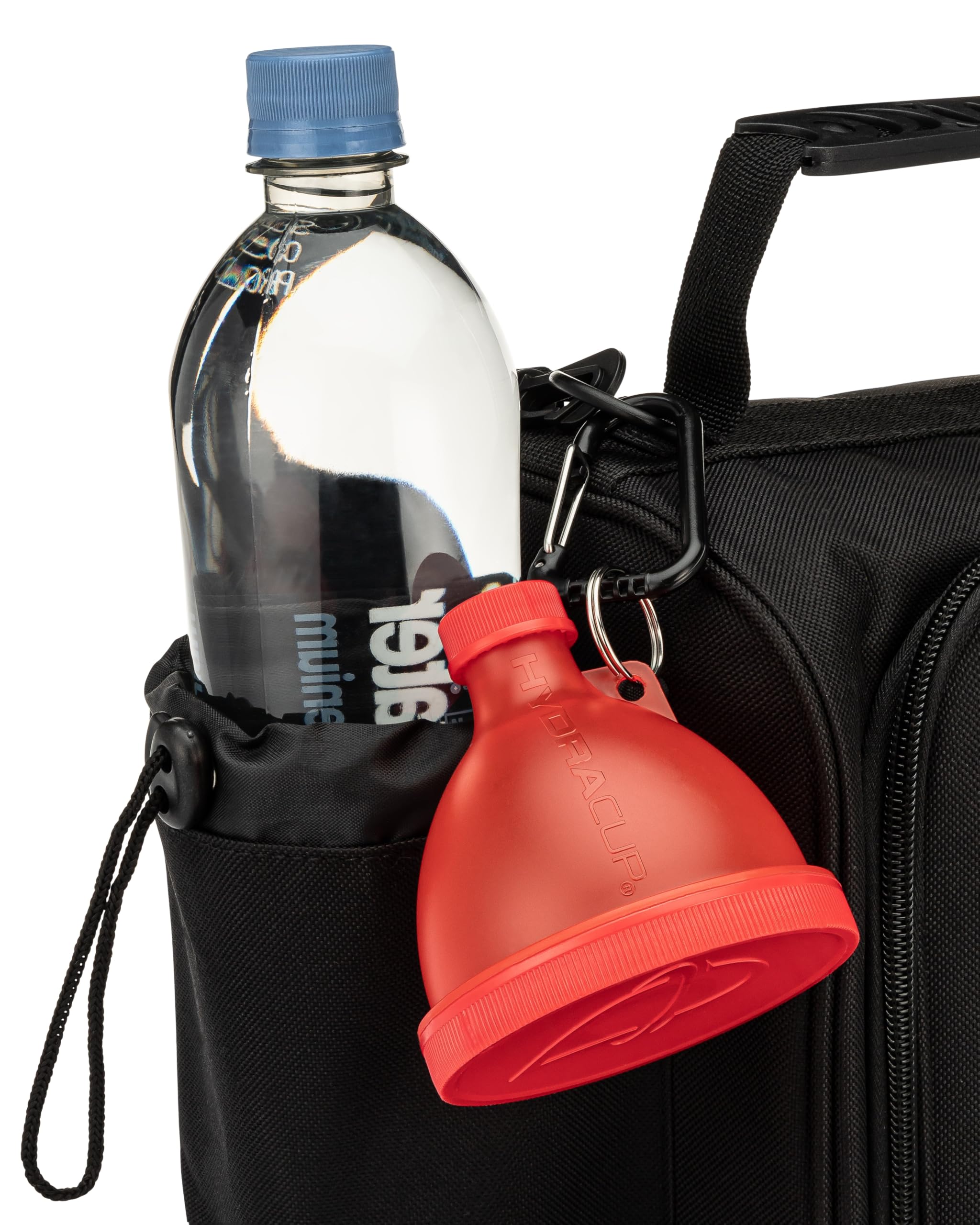 ProStand [6 paquetes] - Embudos para llenar botellas de agua con recipiente de proteína en polvo, juego On The Go Set, llavero para taza de coctelera, suplementos para llevar