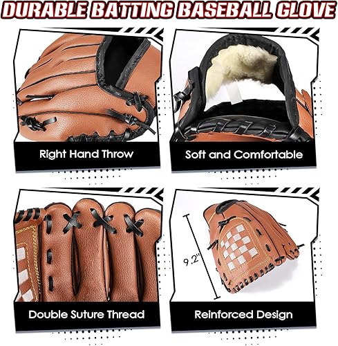 Miniatura 4 de Erixazs - Juego de pelota para niños, juegos de pelotas en T para niños pequeños de 1 a 3 años, juguetes de béisbol con 6 bolasguantemáquina de