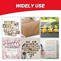 Vista 5 de BABORUI Juego de 7 cintas adhesivas de doble cara, 260 piezas de masilla adhesiva extraíble para pared, metal, vidrio, cerámica, tiras de pegamento