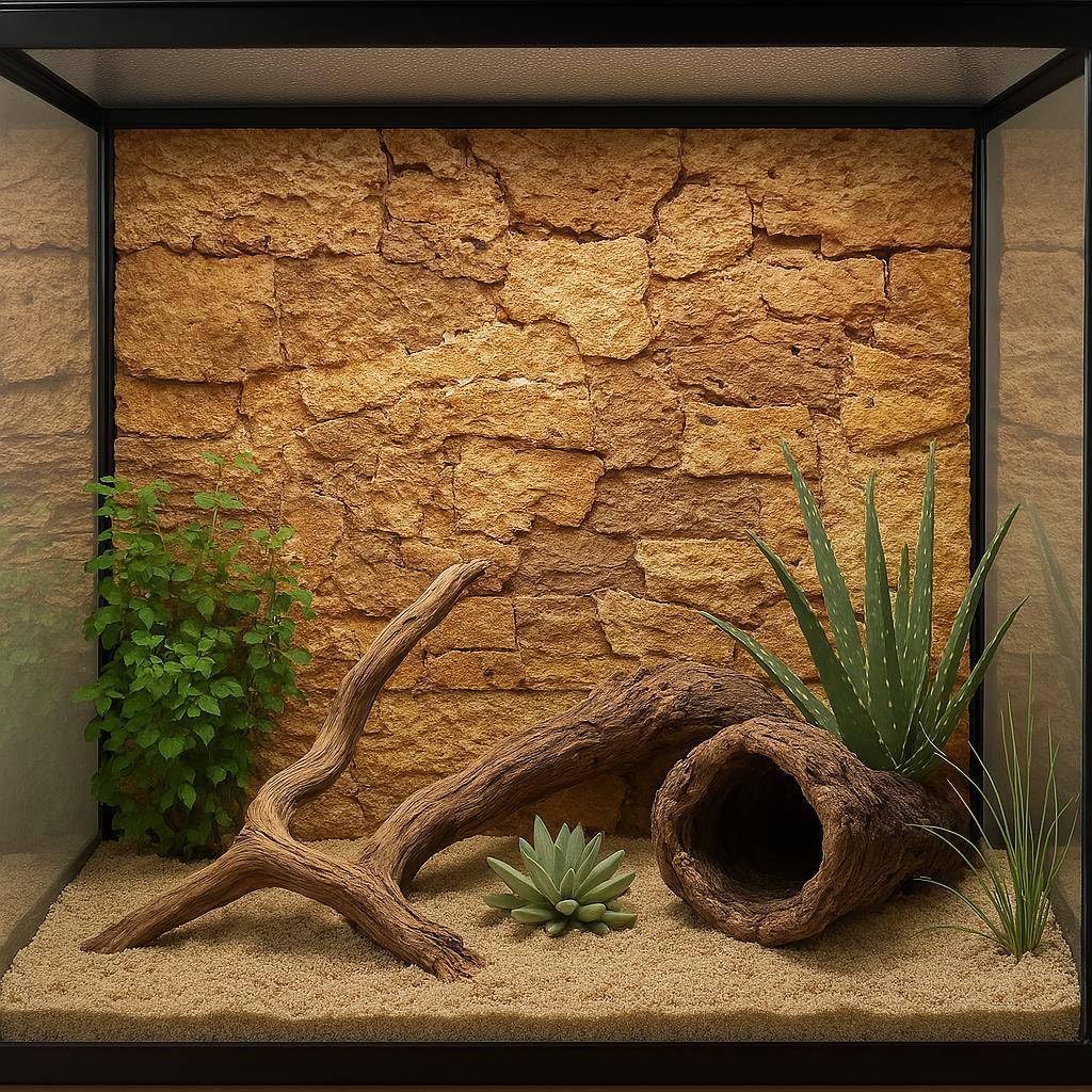 XL Korkrückwand Desert (Rückwand Terrarium) | 3D Kork-Rückwand 60 x 30 cm | gereinigt & desinfiziert