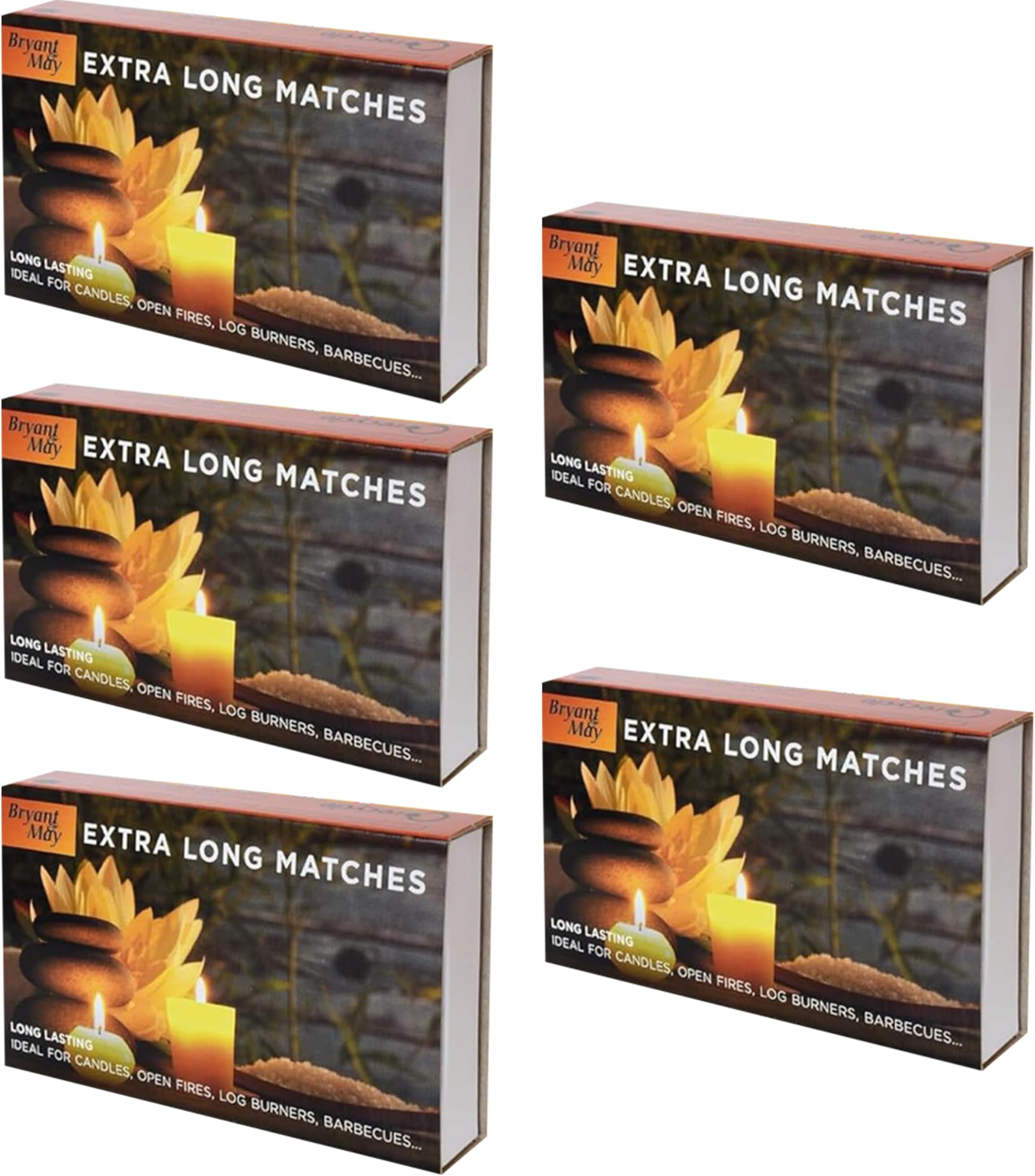 Bryant and May - Extra Long Safety Matches (Pack of 5)