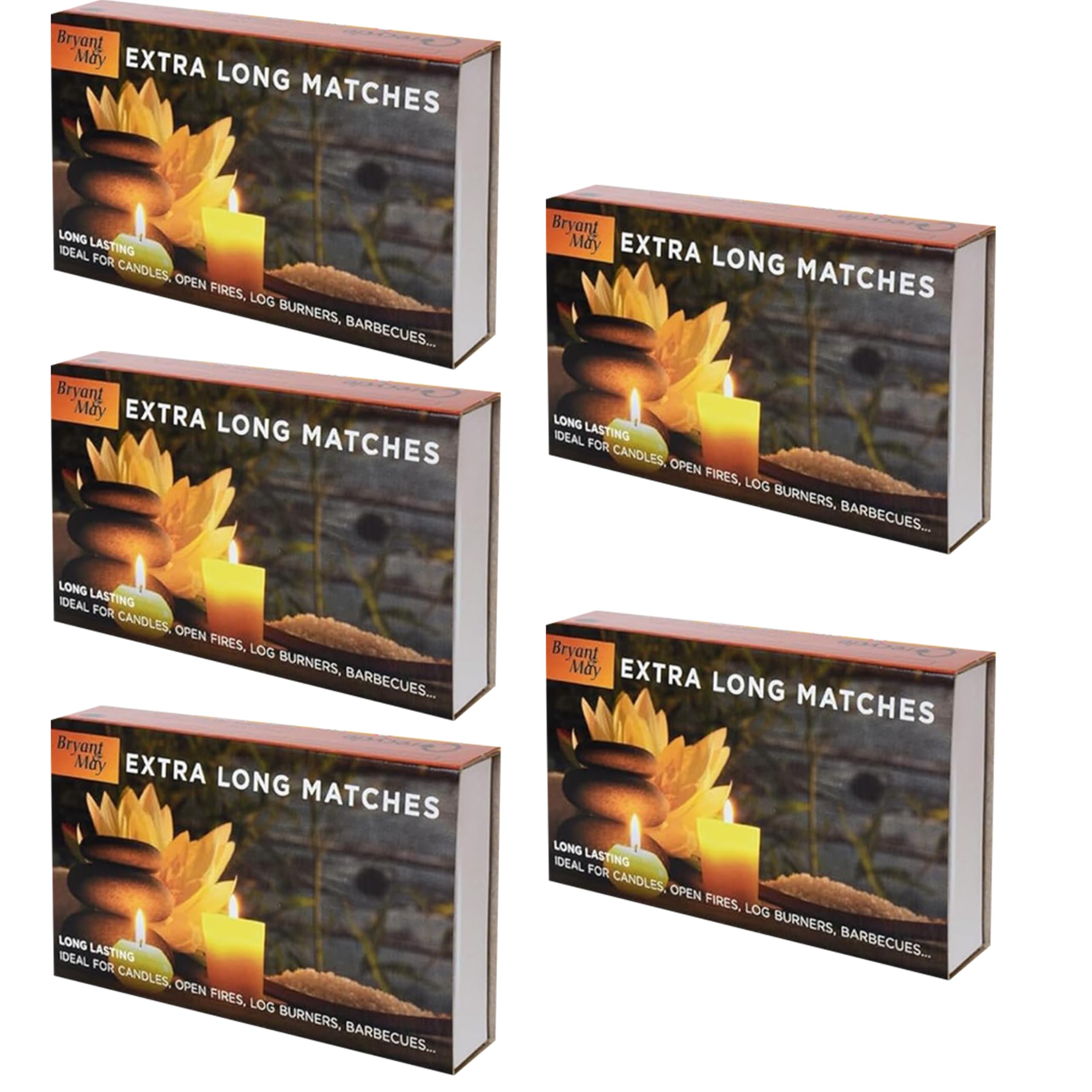 Bryant and May - Extra Long Safety Matches (Pack of 5)
