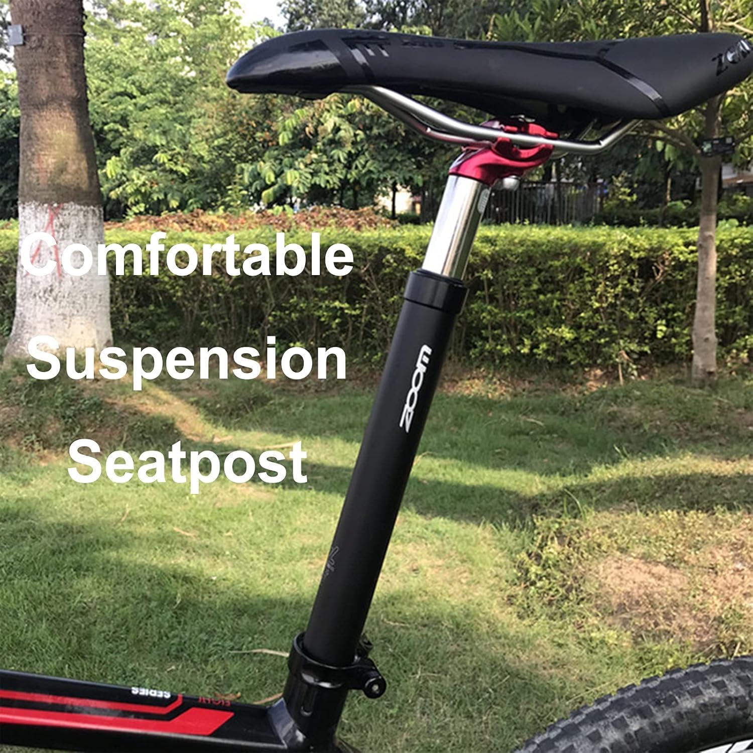 RST0304/RUJOI Tige de selle de vélo réglable en aluminium pour VTT et vélo de route, collier de serrage à dégagement rapide inclus