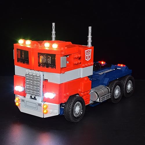 Miniatura 3 de Kit de iluminación LED con caja de batería diseñado para Lego 10302 Optimus Prime Building Set, no incluye modelo (versión infrarroja)