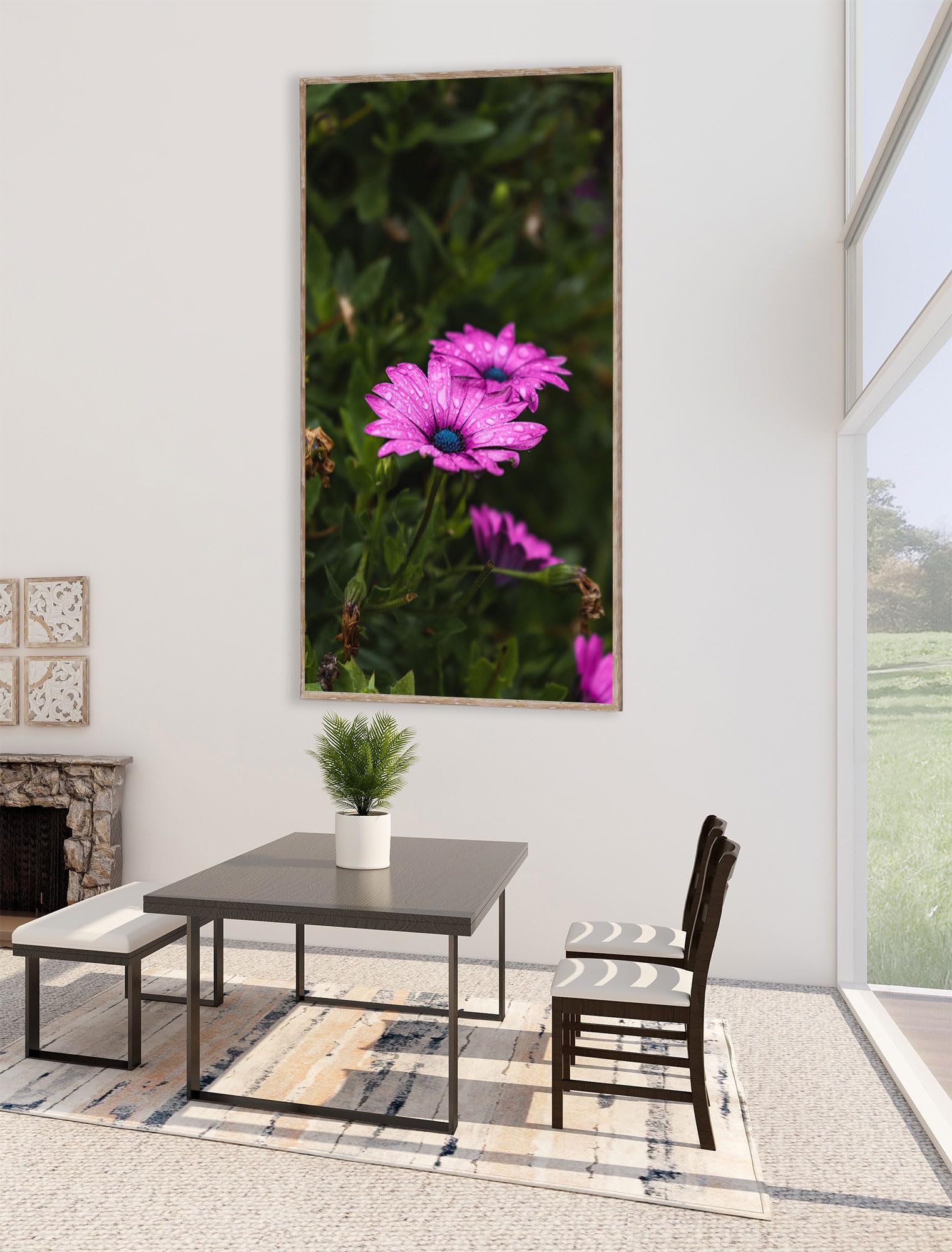 Instarry 5D Diamond Painting Kit – Fiori Colorati Su Tela 80x40 Cm – Arte Fai Da Te Per Decorazioni Casa