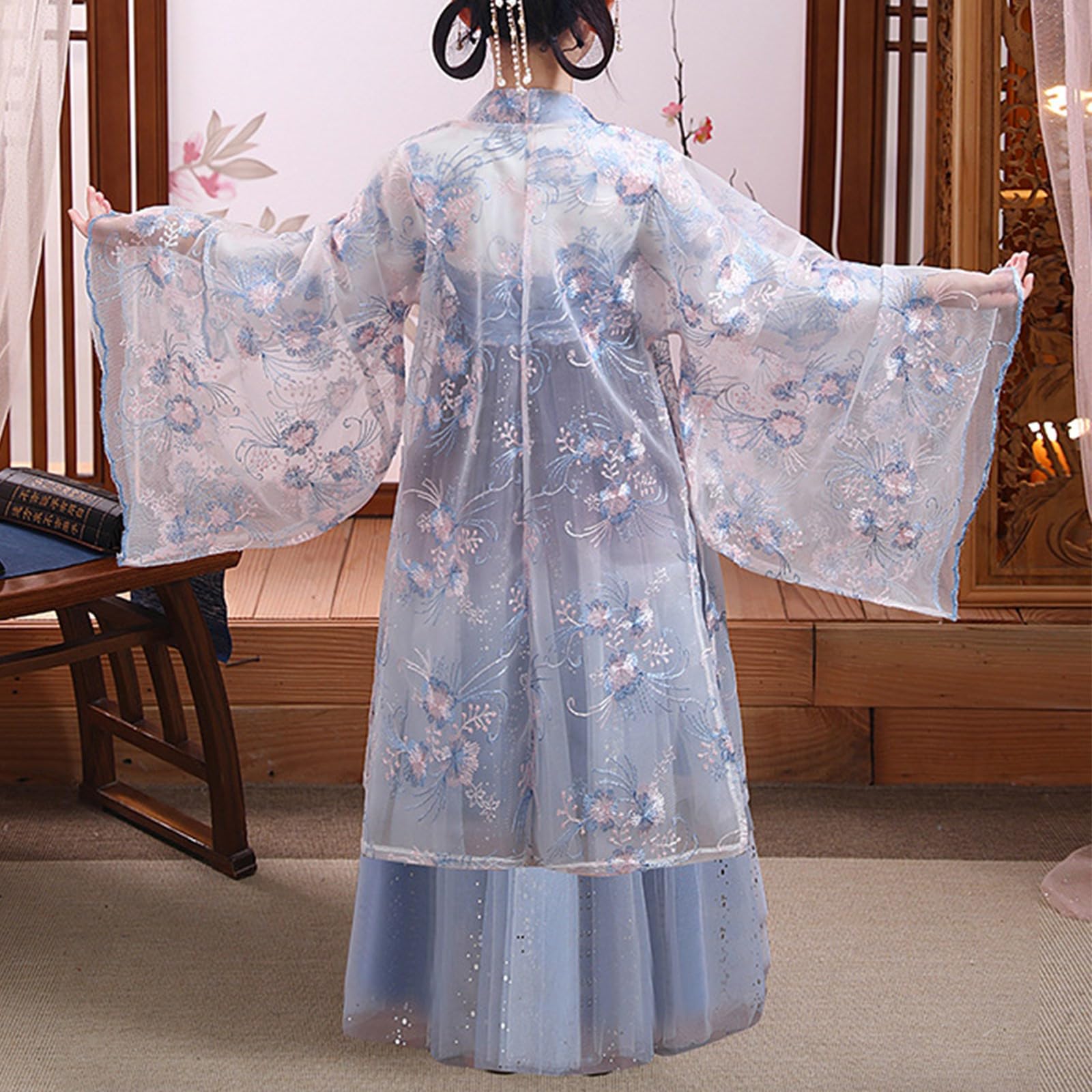 Faschingskostüme Mädchen Elegantes Chinesisches Traditionskleid Für Mädchen Hanfu Kostüm Antikes Gewand Im Tang Stil Für Fasching Und Kindergeburtstag Kinderkostüme