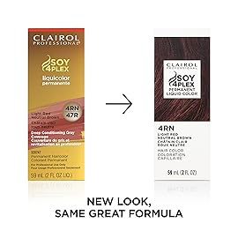 Clairol Professional Permanent Liquicolor, 4rn Light Red Neutral Brown, 2 oz. - Packaging May Vary