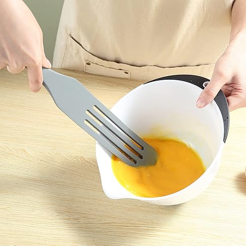 Miniatura 8 de To encounter Juego de 3 piezas de utensilios de cocina antiadherentes de silicona, espátula de silicona, estropajo resistente al calor para revolver