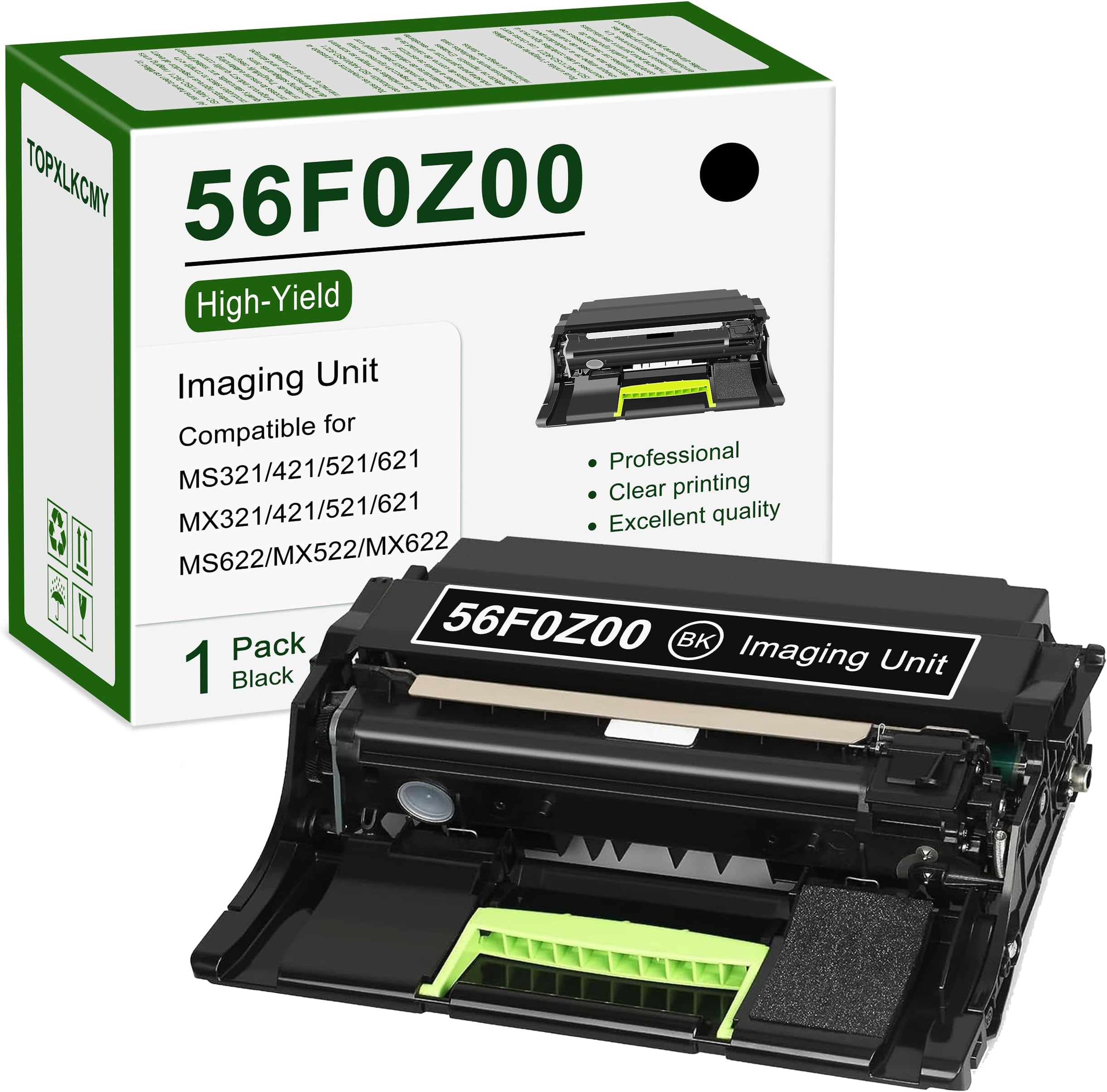 Sponsored Ad - 56F0Z00 Imaging Unit (High Yield, Black) 1-Pack Replacement for Lexmark MS321dn, MS421dn, MS421dw, MS521dn, MS621dn, MS622de, MX321adn, MX321adw, MX421ade, MX521ade, MX522adhe, MX622adhe Printer