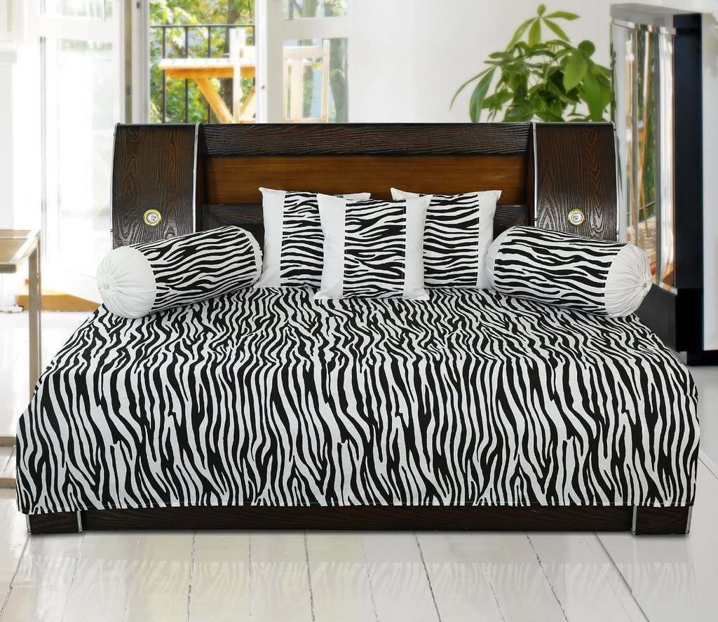 Dekor World Animal Printed Cotton Diwan Set (Pack of 6)-image-44