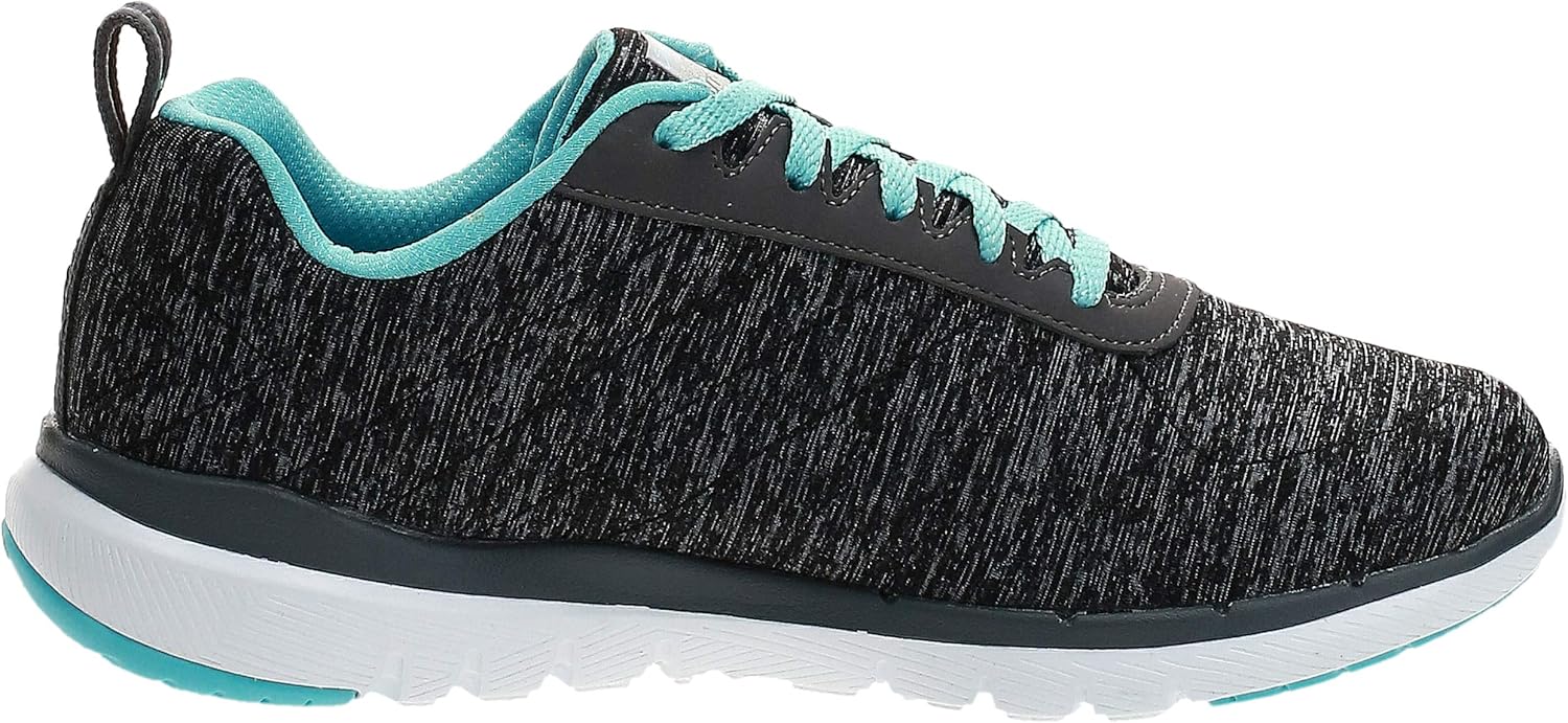 Skechers Women's Flex Appeal 3.0 Sneaker 8.5 Black/Light Blue