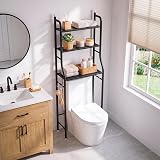 JUPPLIES Meuble WC Rangement 3 Niveaux au Dessus Toilette - 7