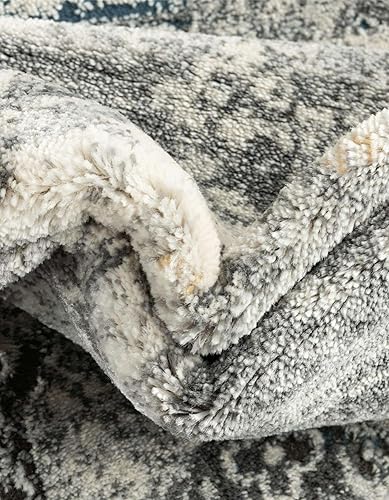 Miniatura 7 de Unique Loom Finsbury Collection Alfombra de área - Charlotte (3 pies 3 pulgadas x 5 pies 3 pulgadas, rectangular, multicolor, gris)