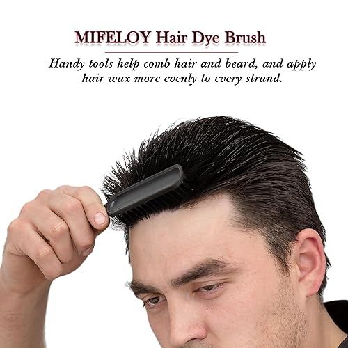 Miniatura 5 de Cera temporal de color negro para el cabello, 4.23 onzas, tinte en crema para peinado natural instantáneo, barro de coloración desechable para