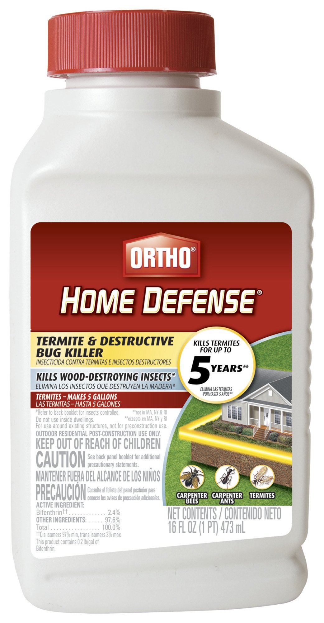 Ortho Home Defense Termite & Destructive Bug Killer, 16 oz.