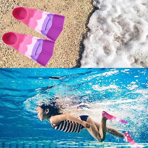 Miniatura 8 de Fadgesy Swimming Training Fins,Comfortable Silicone Flippers for Swimming and Diving,Size Suitable Kids Girls Boys Adult