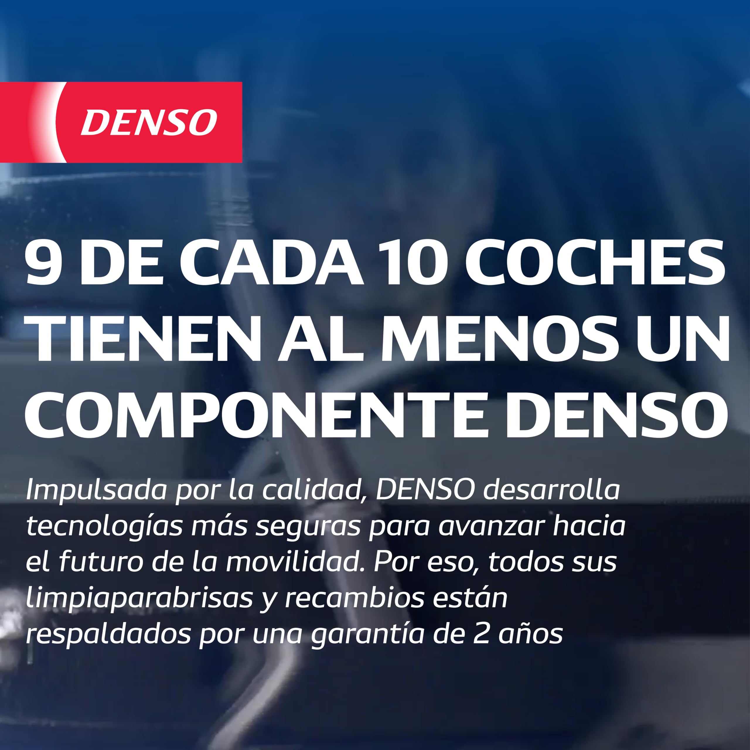 Kit de Escobillas Limpiaparabrisas Planas DENSO (DF-449), 2 Unidades 650/580mm – Vehículos con volante a izquierda – Silenciosas y Duraderas con Diseño Aerodinámico – Escobillas Limpiaparabrisas OEM