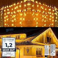 WOWDSGN Luci Natale Esterno Cascata 15M 660LED, Luci di Natale da Esterno