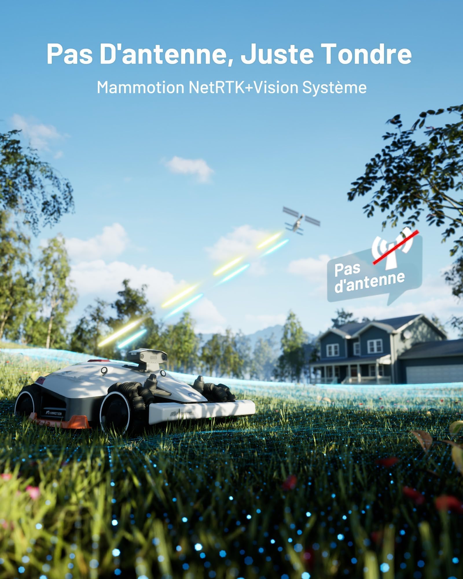 MAMMOTION LUBA 2 AWD 5000X Robot Tondeuse avec Garage Combinées — vue 3