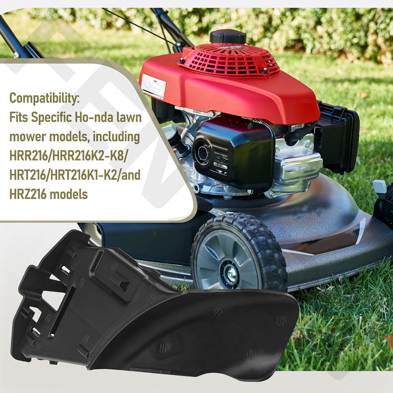 76266-VG4-020ZA Stuffing Mulch Plug for Ho-nda Lawn Mowers, Replaces 76266-VG4-010ZA, 76266-VG4-000ZB, 76266-VG4-000ZA, Fits Specific HRR216, HRR216K2-K8, HRT216, HRT216K1-K2 & HRZ216 Model - Black