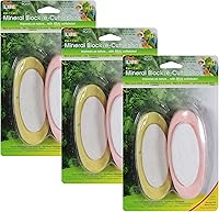 Vista 9 de Penn-Plax Bird-Life 2 en 1 E-Cuttlebone & Mineral Block, 1 paquete (2 unidades) – Sabor a plátano amarillo y bayas rosas – Enriquecido